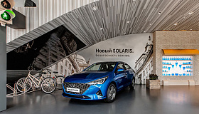 Hyundai Solaris PROSAFETY в центре новой экспозиции в Hyundai MotorStudio
